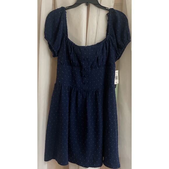NWT City Triangles Navy‎ Blue Textured Dress Size 13 JC Penney Originally $59 - Picture 1 of 9